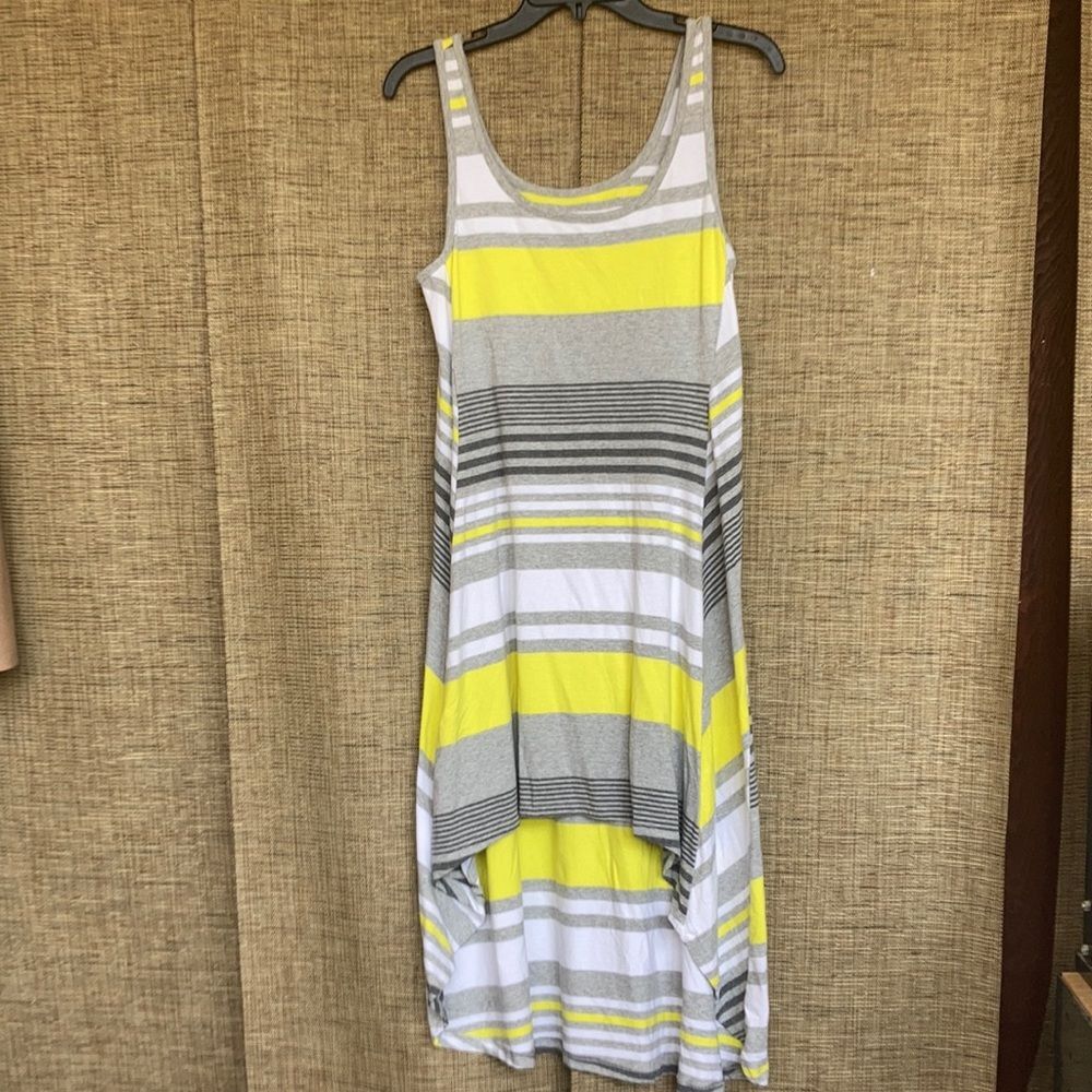 Andrew Marc hi lo tank dress cotton blend